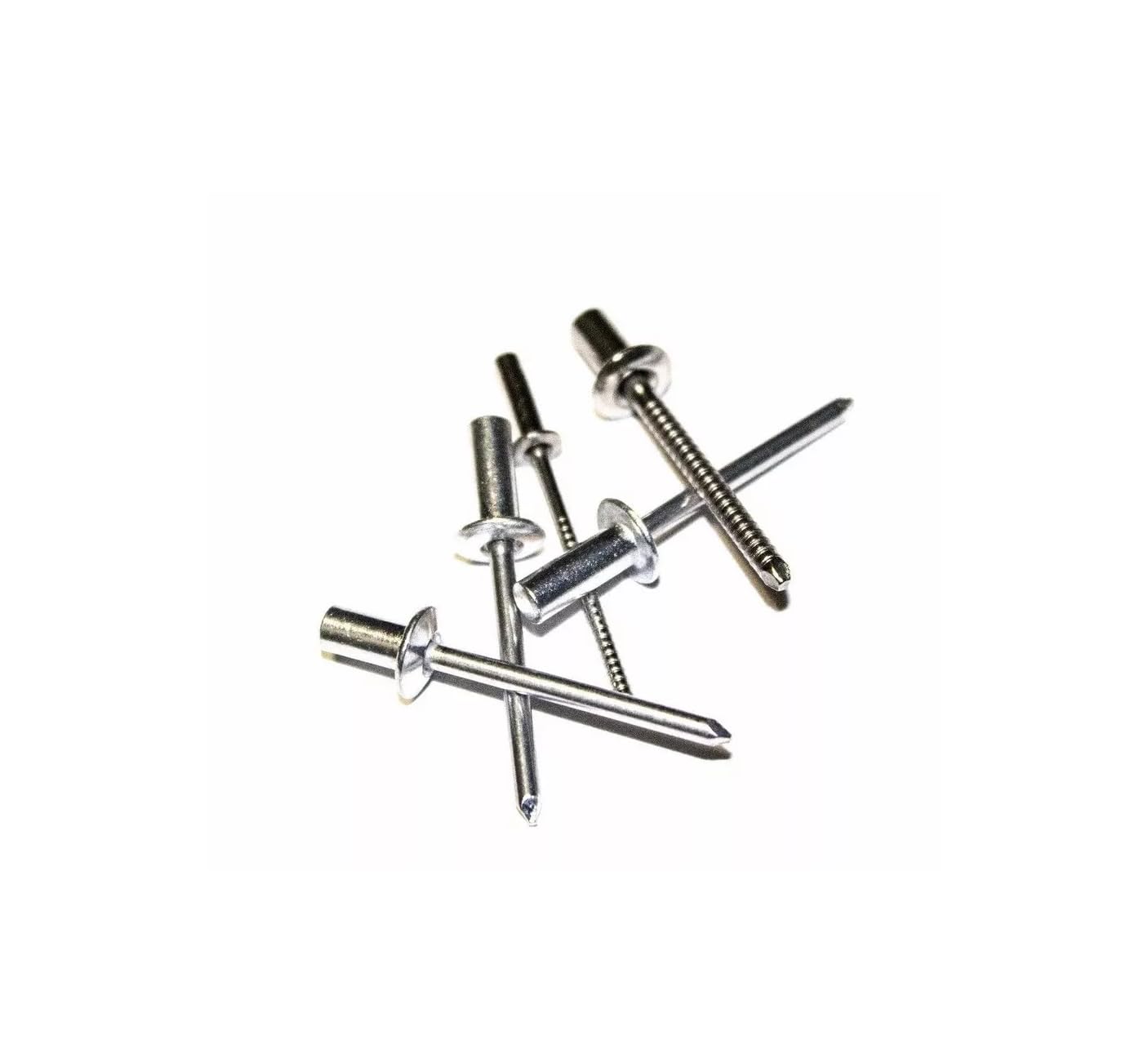 250 Pcs Aluminum Closed End Pop Rivets 6-2 3/16' X .406 .063 - .125 PcsFasteners Kit Hardware Bolts Set
