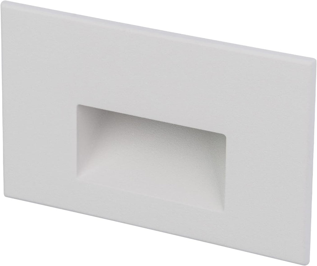 WAC Landscape Lighting, LEDme 120V LED Horizontal Indoor and Outdoor Step and Wall Light 2700K Built-in LED in White