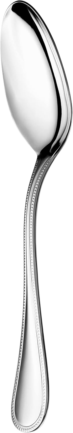 Christofle Perles 2 Stainless Steel Set of 6 Table Spoons #2405002