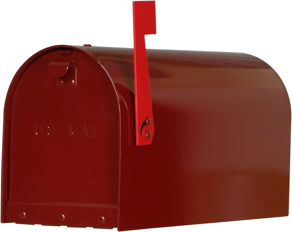 Special Lite Rigby Curbside Mailbox - Wine Aluminum Mailbox for Post Mount - SCR-1016A-WIN