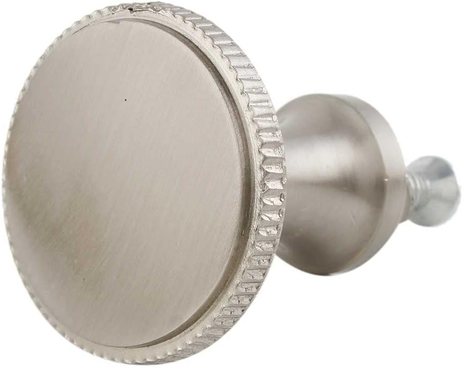 Indian Shelf 14 Piece Flat Round Brass Silver Decorative Drawer Pulls Dresser Handles Cabinet Knobs Modern Touch