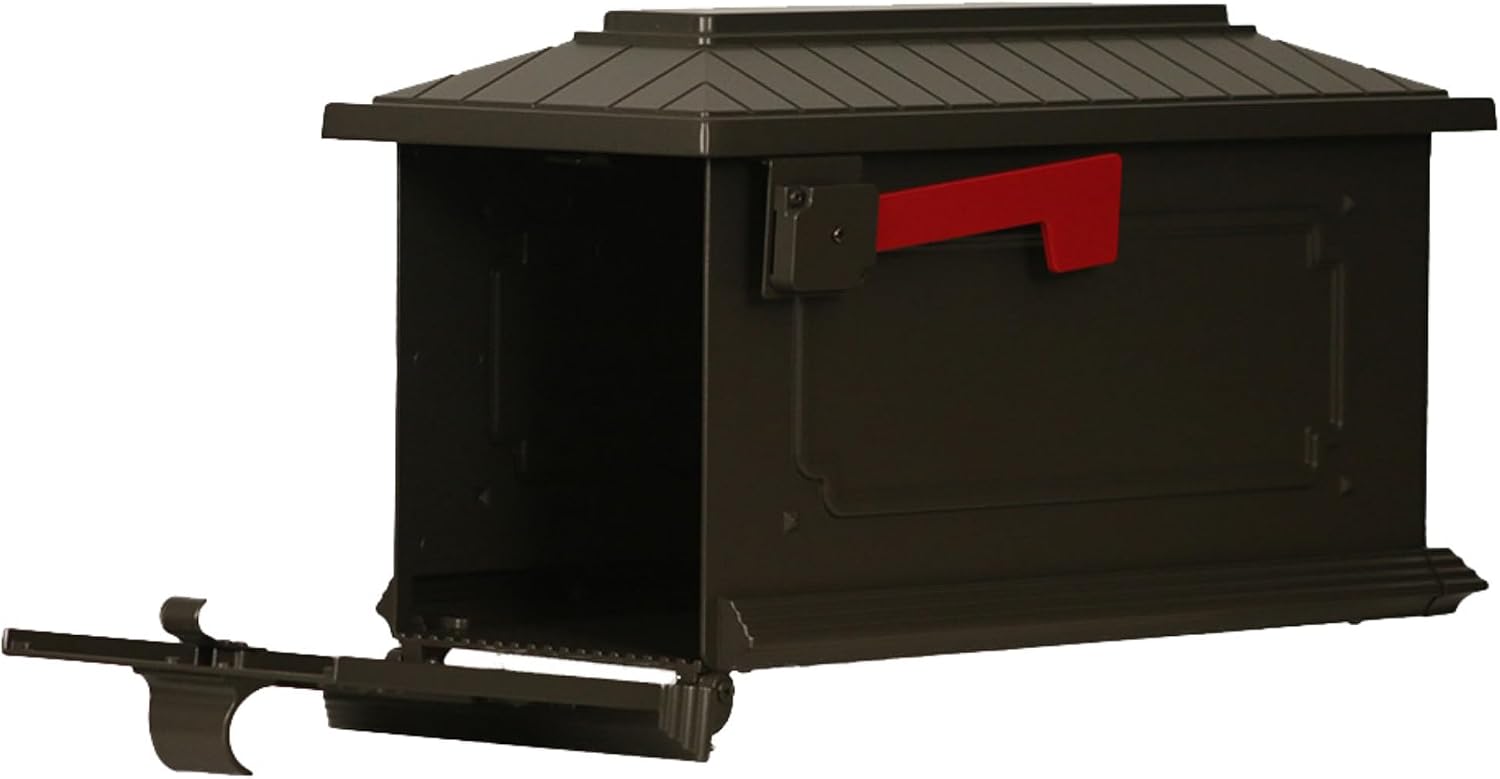 Special Lite Kingston Curbside Mailbox - Mocha Aluminum Mailbox for Post Mount - SCK-1017-MOC