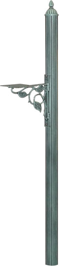 Special Lite Albion Mailbox Post - Verde Green Aluminum Post for Curbside Mailbox - SPK-651-VG