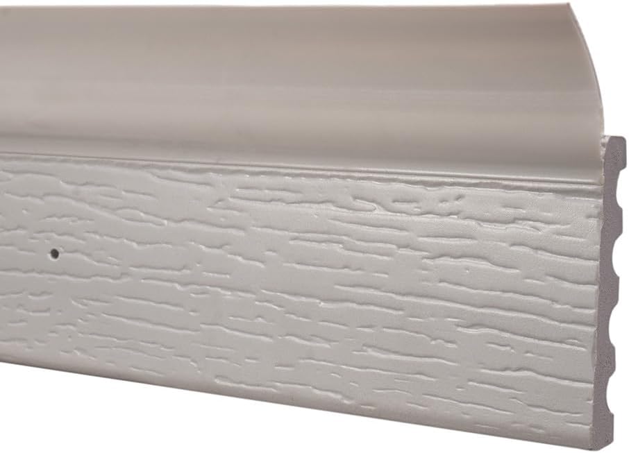 DuraSeal Garage Door Weather Stripping Kit, Gray 25 ft - Side & Top Seal, 1.95' Width, 3/8' Thick - Durable PVC, Nails Included - Made in USA
