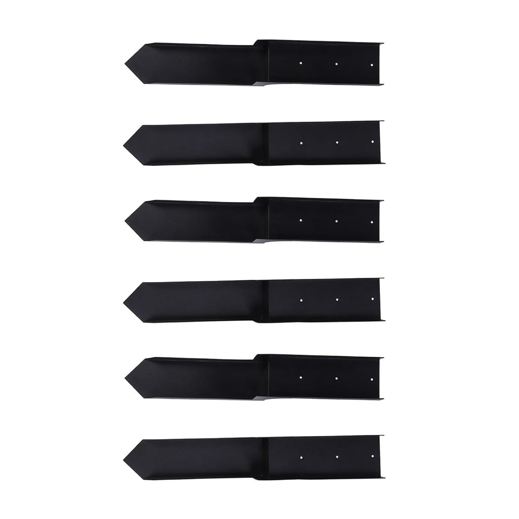 Fence Post Repair Kit, 6pcs High Strength Steel Fence Post Anchors with Screw Accessories for Tilted Broken Wood Posts