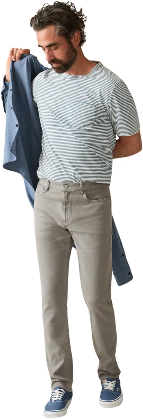 Faherty Men's Stretch Terry 5 Pocket Pant