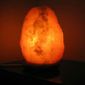 30-40 LBS Authentic Natural Himalayan Crystal Rock Salt Lamp Pink Light, Hand Crafted Wooden Base Carved at The Base of The Himalayas Night Light Wonderful Gifts 30-40 lbs with Cord