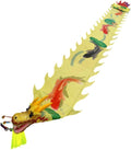 Lion Dragon Dance Performance Prop Chinese Lion Dance Ribbon Streamer 3D Plastic Dragon Dance, Dragon Cloth Props for Fitness Exercise Performance Dragon New Year Outdoor Sport(E,8m)
