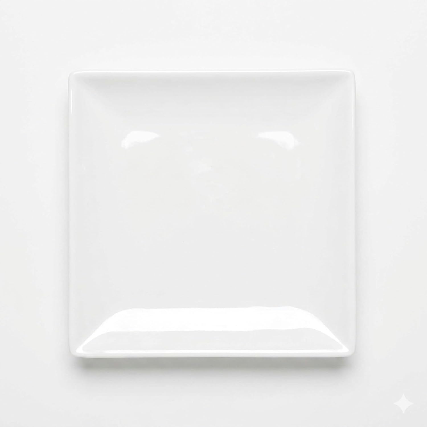 TrueCraftware- 12' x 12' Square Plate Classic White Dinnerware Melamine Set of 12- Dishwasher Safe Reusable Dinner Plates Durable Lightweight Dinnerware for Dinner Dishes
