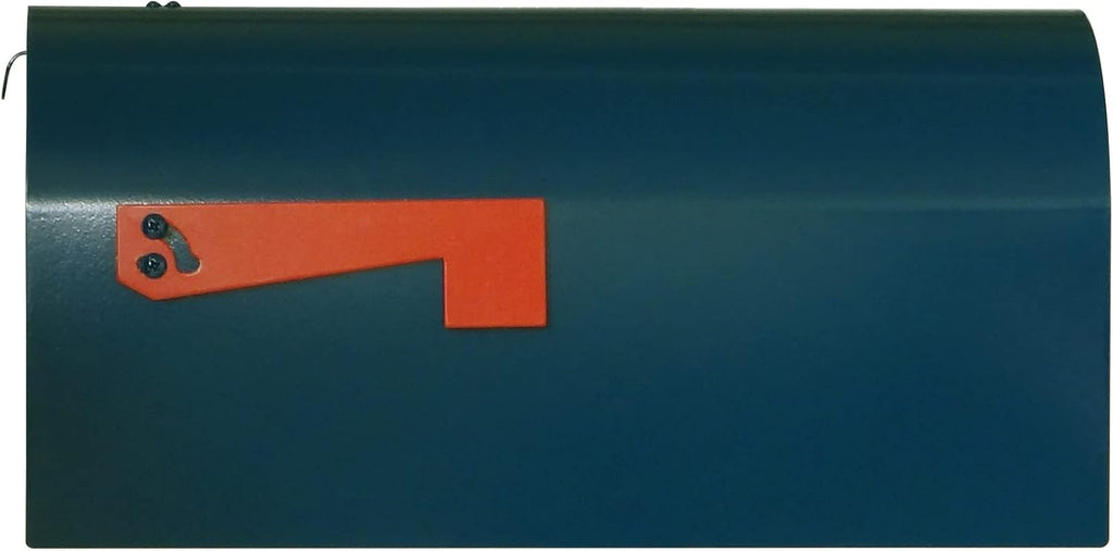 Special Lite Rigby Curbside Mailbox - Blue Aluminum Mailbox for Post Mount - SCR-1016A-BLU