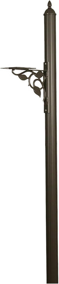 Special Lite Albion Mailbox Post - Mocha Aluminum Post for Curbside Mailbox - SPK-651-MOC
