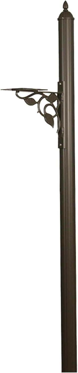 Special Lite Albion Mailbox Post - Mocha Aluminum Post for Curbside Mailbox - SPK-651-MOC