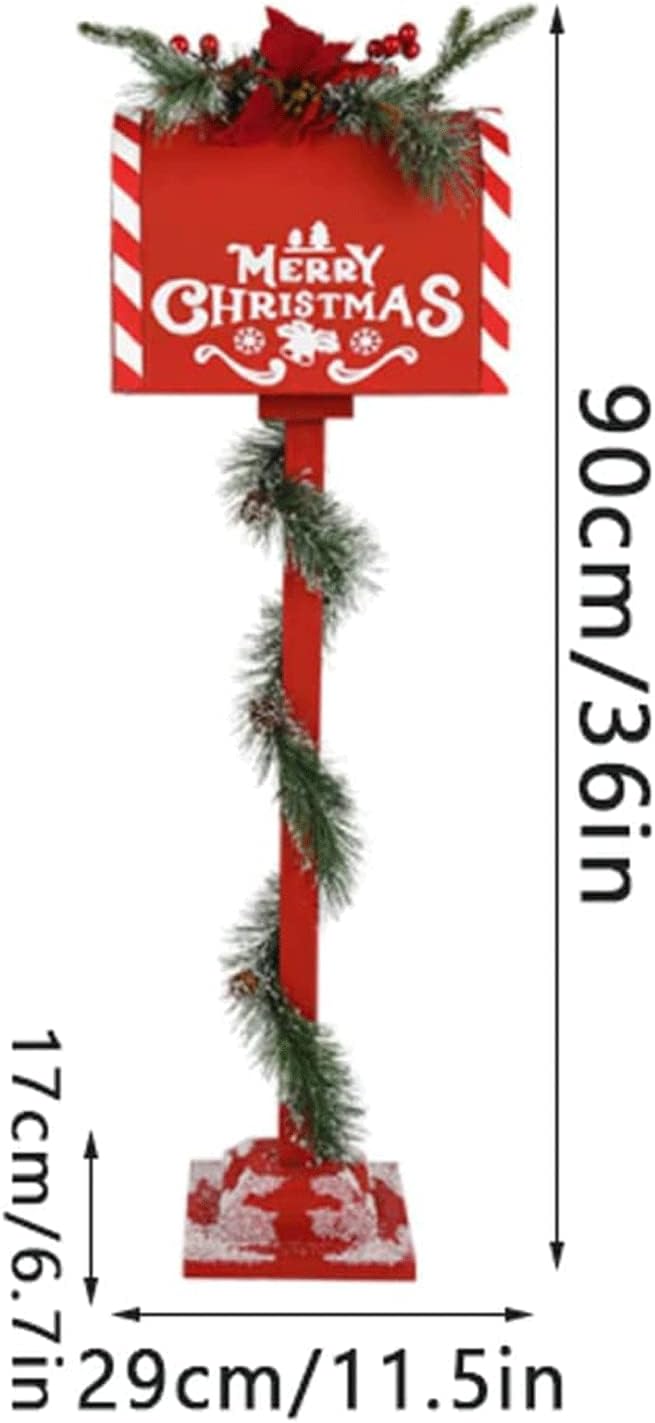 POCHY Exquisite Mailbox Creative Mailbox Christmas Wooden Post Box Family Mailboxes Metal Drop Box Handmade Mailboxes Safer
