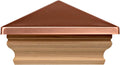 Cambridge Copper Cedar Slip Over Post Cap for 7 in. Post Size