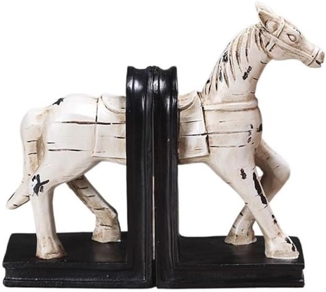 Home Resin Book Ends Vintage Bookends or Door Stops for Animal and Book Lovers Decorative Bookends Decor