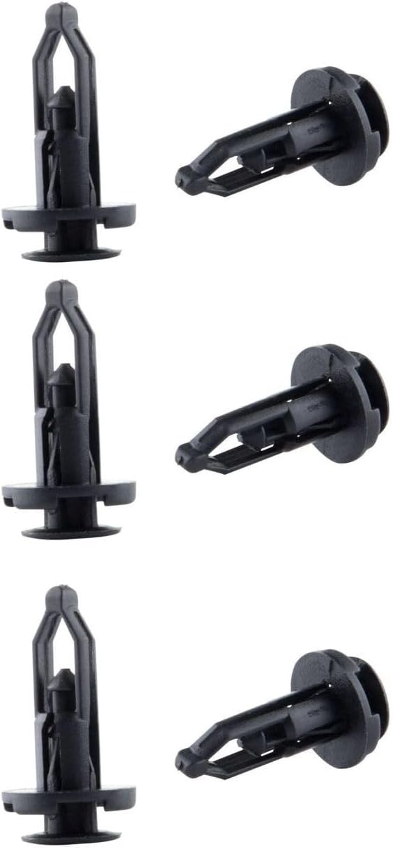 Bumper Trim 3 Set of Car Push Retainer Pin Boby Rivet Moulding Clip (Black Plastic) for Toyota for Scion for Lexus