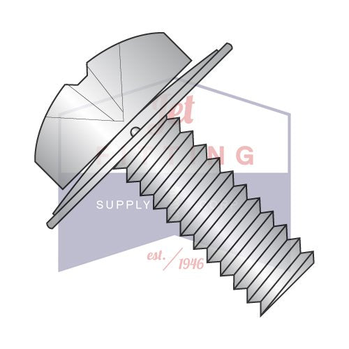 10-32X5/8 SEMS Screws | Square Cone Washers | Phillips | Pan Head | 18-8 Stainless Steel (Quantity: 2000)