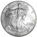 2000 - American Silver Eagle .999 Fine Silver with Our Certificate of Authenticity Dollar Uncirculated US Mint