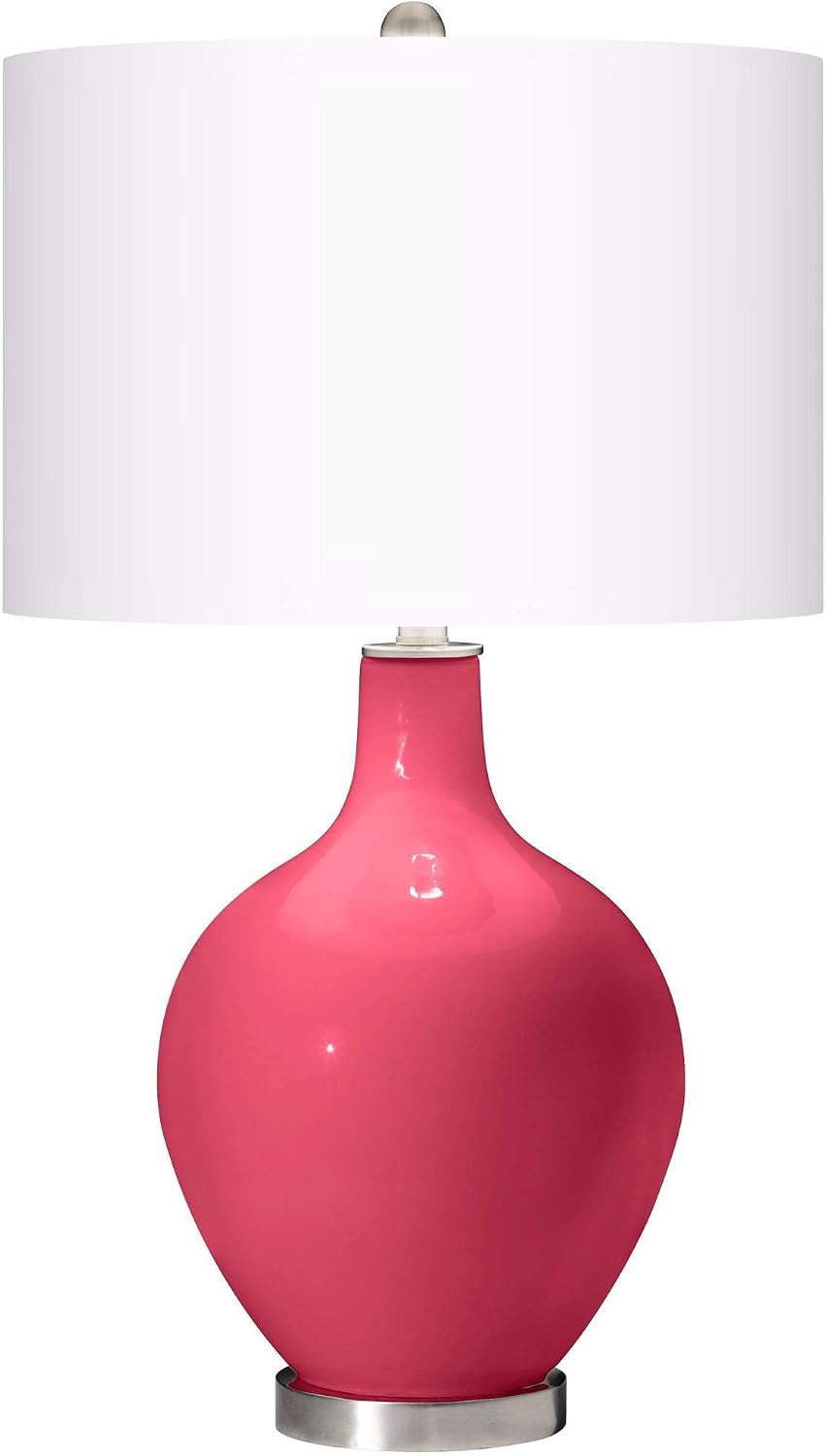 Color + Plus OVO 28 1/2' Eros Pink Table Lamp