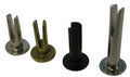 Split Rivet - 1/8' Diameter X 5/16' Length, 7/32' Head Diameter, Steel, Oval Head with A Brass Finish. (Pack of 5000).