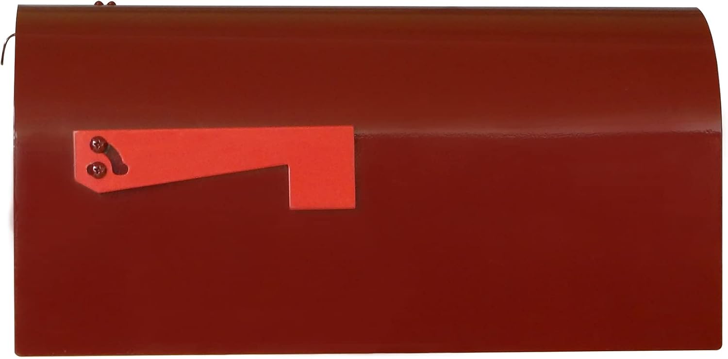 Special Lite Rigby Curbside Mailbox - Wine Aluminum Mailbox for Post Mount - SCR-1016A-WIN