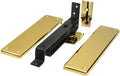 Deltana DASH95CR003 Double Action Solid Brass Spring Hinge with Solid Brass Cover Plates