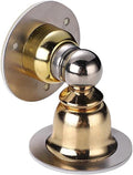 Stainless Steel Door Stopper Sticker Toilet Glass Hidden Holders Catch Floor Nail-Free Doorstop Hardware(Gray)