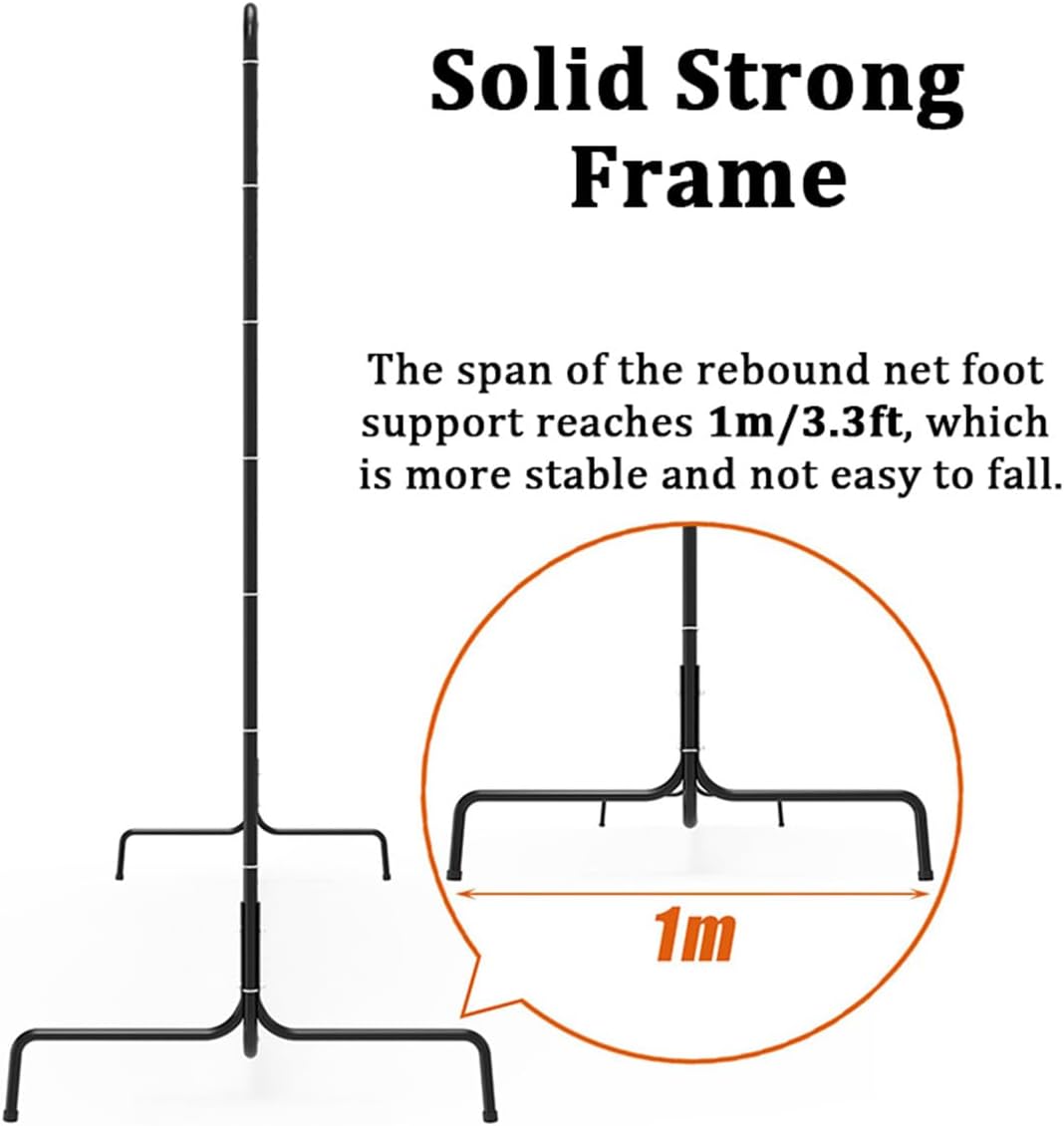 Portable Tennis Rebound Net, 9.6x7' Rebound Wall Multi-Sport Training Equipment for Tennis & Racquet Sports Ball Backboard, Jumbo Tennis Training for Indoor & Outdoor