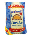 POLSELLI Classica, Tipo 00 Double Zero Flour, Soft Wheat, 25 kg (55 lbs) | All-Natural Type '00' European Flour For Pizza, Bread, Pastas, 8+ Hour Rise Dough; Unbleached, Unbromated, No Additives.