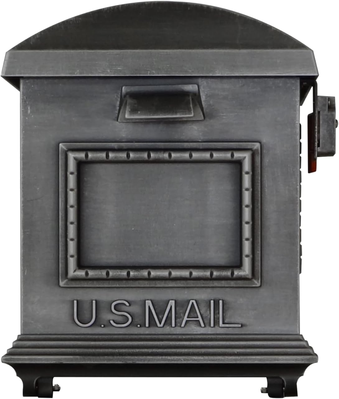 Special Lite Traditional Curbside Mailbox - Swedish Silver Aluminum Mailbox for Post Mount - SCT-1010-SW