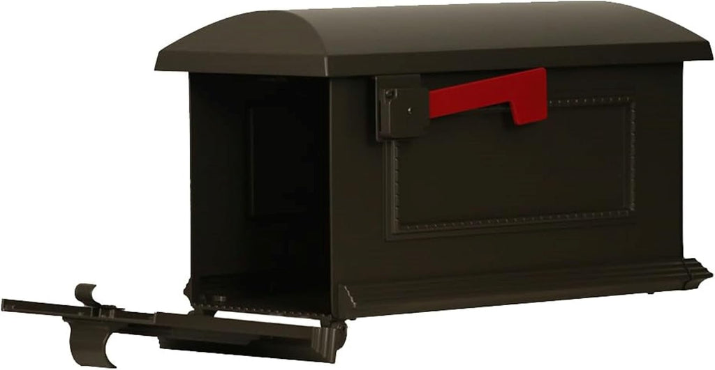 Special Lite Traditional Curbside Mailbox - Mocha Aluminum Mailbox for Post Mount - SCT-1010-MOC