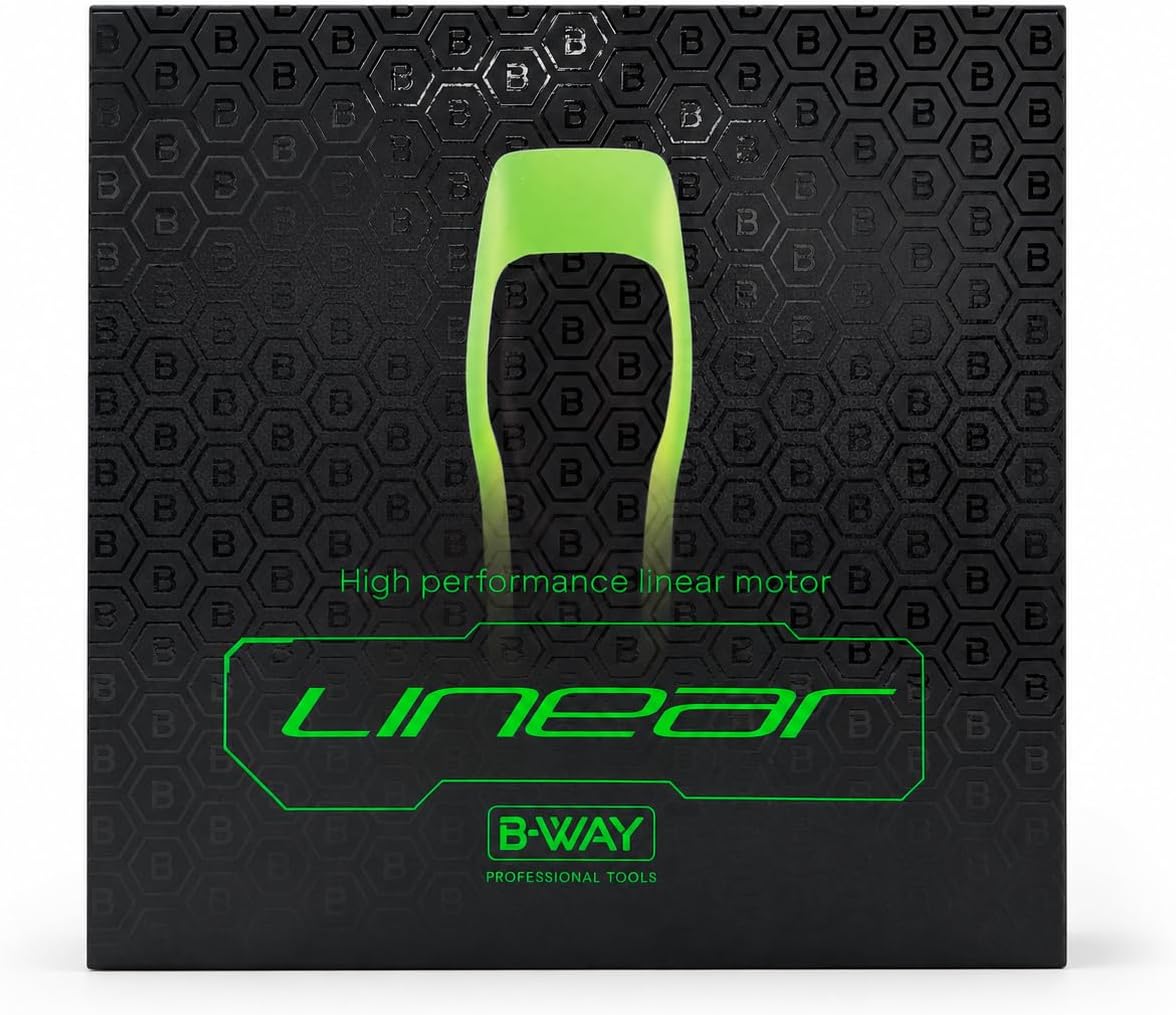 BWAY Linear Professional Hair Clipper for Barbers, 20,000 RPM Dual Core Linear Motor, Cordless Barber Clipper, Zero Gap Fade Clipper, USB-C Rechargeable, Aluminum Body (Lime)