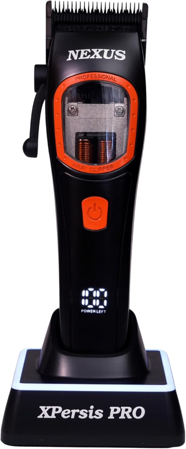 PRO Nexus Barber Hair Clipper and Trimmer for Men Vector Motor Dual Coil 9000 RPM Low Vibration