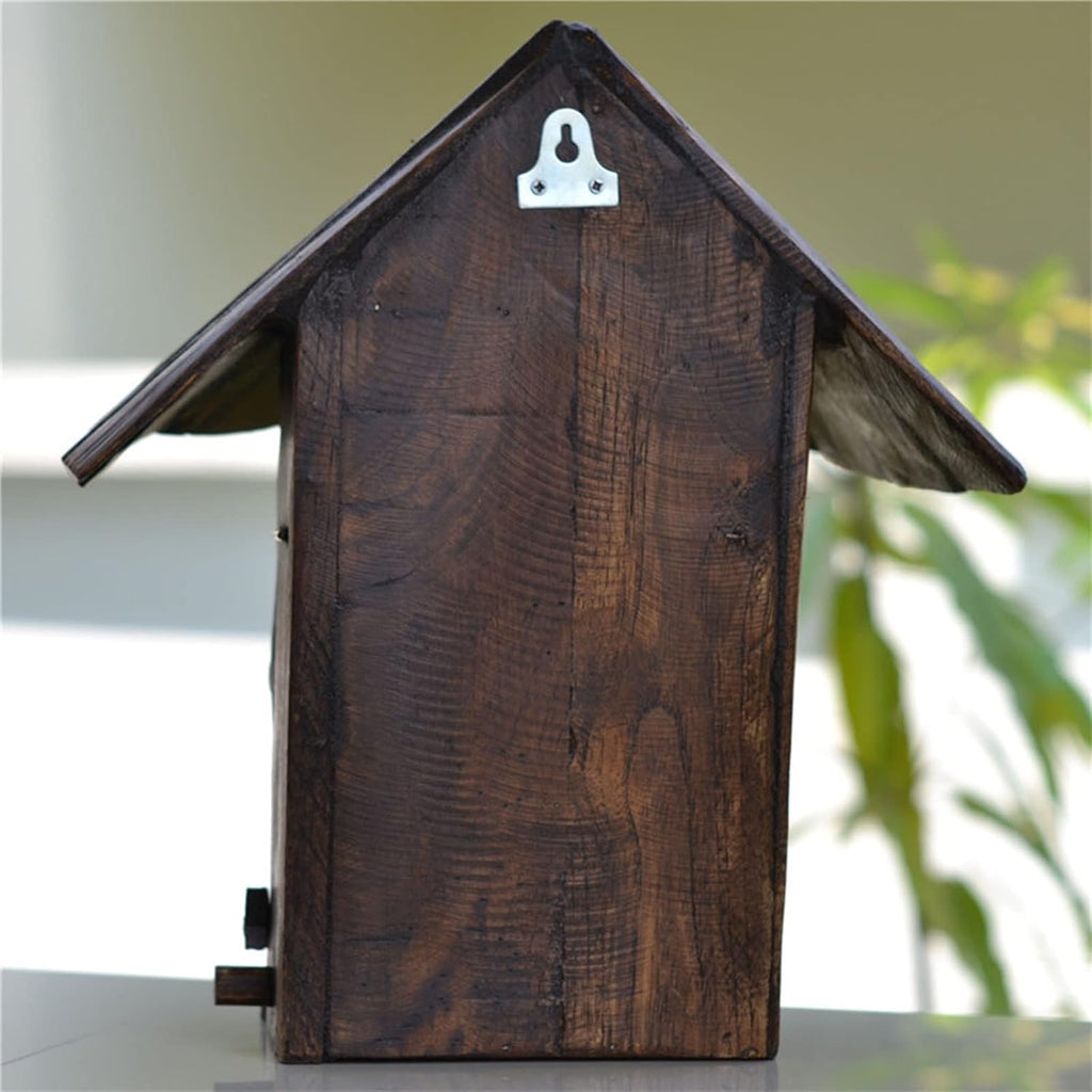 MELPHI Mailboxes for Outside, Retro Mailbox, Wooden Mailbox, Outdoor Decoration, Retro Country Style, Mail Manager for Mail/Newspaper/Post/Letter/Magazine