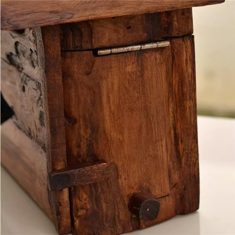 Wall Mounted Mailbox Outdoor Farmhouse Decor Hanging Postbox Rustic Decor Office Wooden Decorations