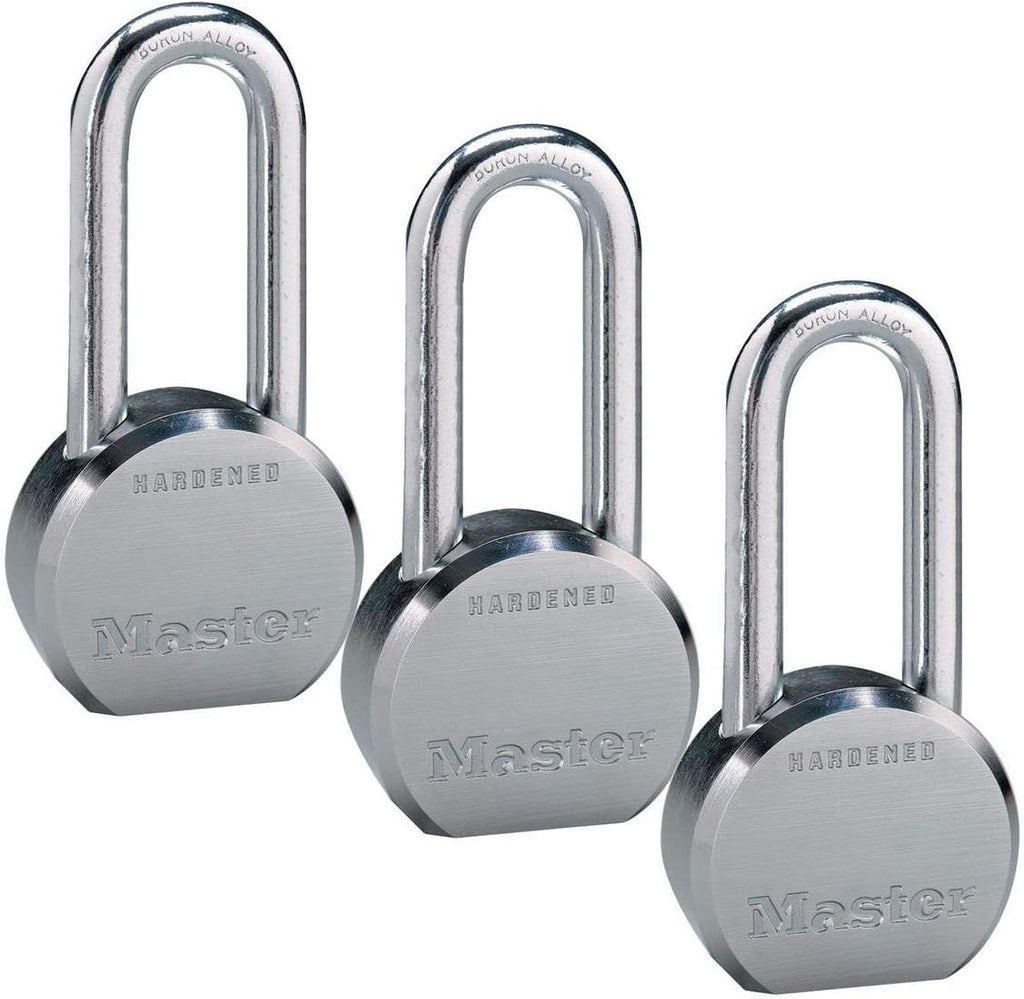 Master Lock - (3) High Security Pro Series Keyed Alike Padlocks 6230NKALH-3 w/BumpStop Technology