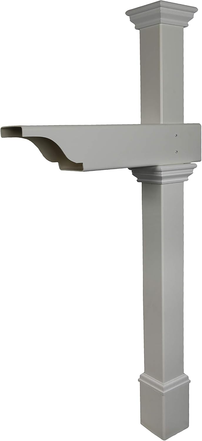 Zippity Outdoor Products ZP19013 Classica Mailbox Post and Architectural Mailboxes Chadwick Galvanized Steel Post-Mount Mailbox, Black