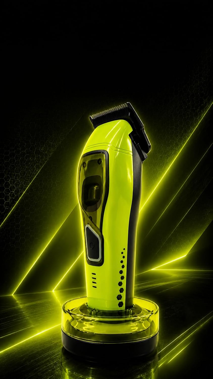BWAY Linear Professional Hair Clipper for Barbers, 20,000 RPM Dual Core Linear Motor, Cordless Barber Clipper, Zero Gap Fade Clipper, USB-C Rechargeable, Aluminum Body (Lime)