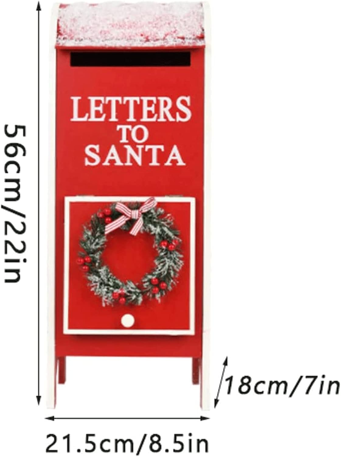 Key Drop Box Creative Mailbox Christmas Wooden Post Box Family Mailboxes Metal Drop Box Handmade Mailboxes Easy to Install