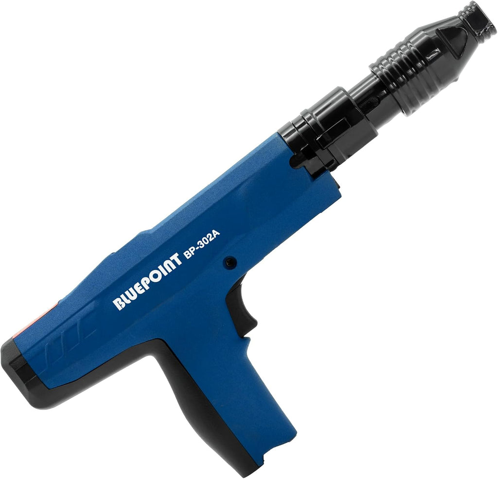 BLUEPOINT New Noise Canceling (QUIETEST) .27 Cal. Semi-Automatic Powder Actuated Tool (PAT) Specially Designed for All Day Fastening in Occupied Spaces. Item# BP-302A