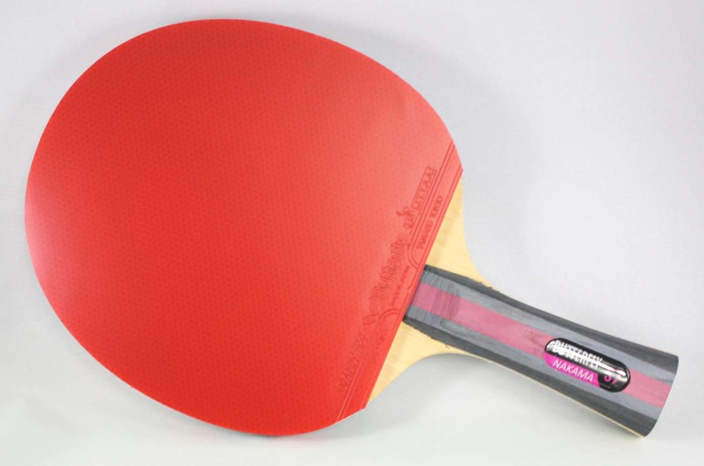 Butterfly Nakama S-7 Table Tennis Racket – Professional ITTF Approved Butterfly Ping Pong Paddle – Sapphira Table Tennis Rubber and Thick Sponge Layer Ping Pong Racket – 2 Ping Pong Balls Included