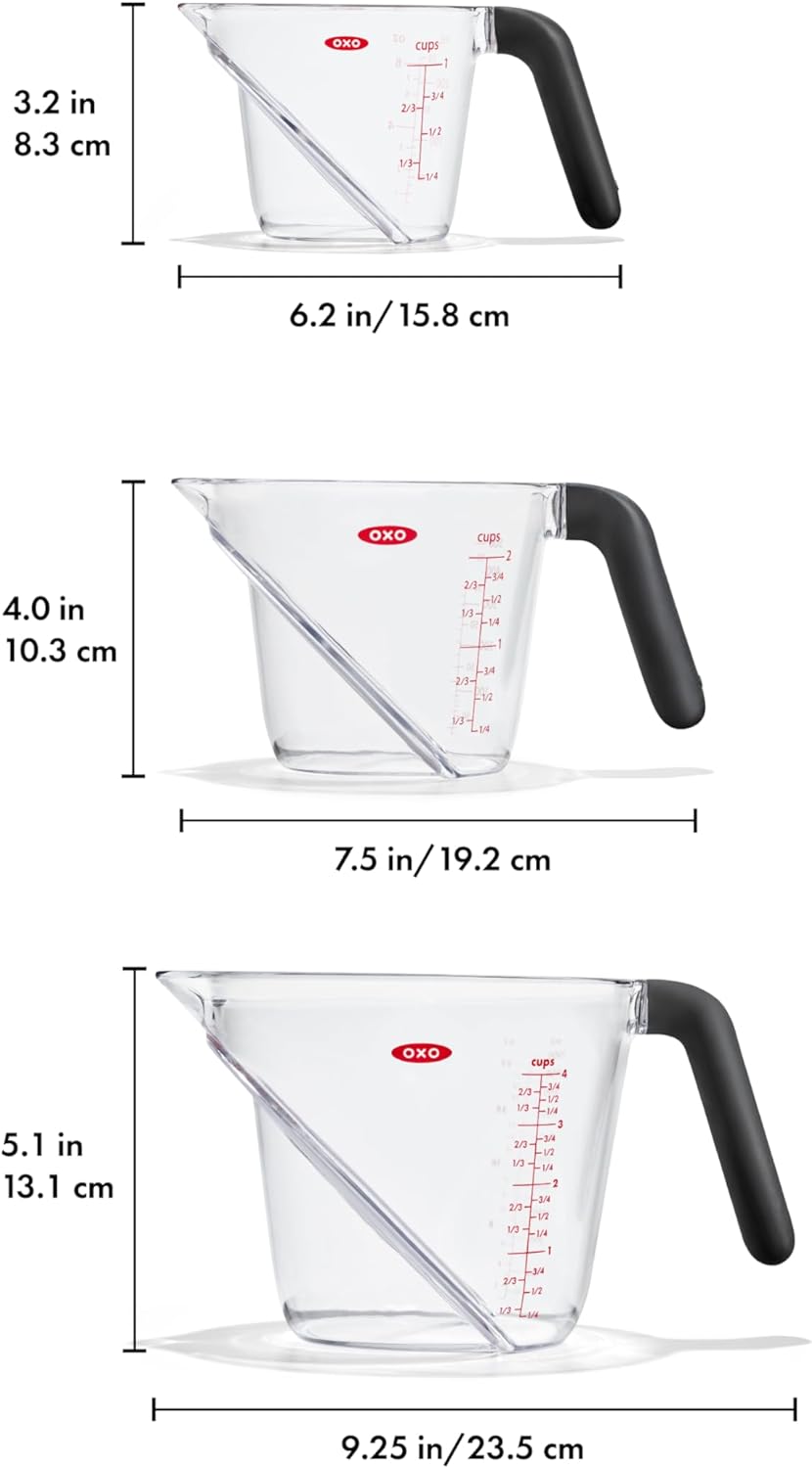 OXO Good Grips 3-Piece Angled Measuring Cup Set,(Pack of 12)