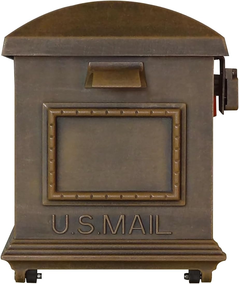 Special Lite Traditional Curbside Mailbox - Copper Aluminum Mailbox for Post Mount - SCT-1010-CP