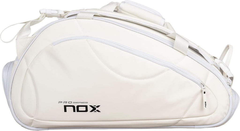 NOX Padel Bag PRO SERIES | Thermal ThermoTech Compartment | Large Capacity for 5 Rackets & Ventilated Shoe Pocket | Ergonomic Design with Backpack Straps | Padel Racket Bag for Men & Women