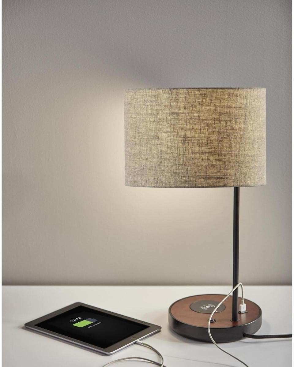 Adesso Oliver Wireless Charging Table Lamp