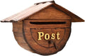 Wall-Mounted Mailbox - Wooden Post Box, Mailboxes Wall Mounted, Easy to Install, Suitable for Villa, Outdoor, School, Family
