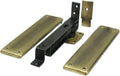 Deltana DASH95U5 Double Action Solid Brass Spring Hinge with Solid Brass Cover Plates