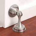 JSEIAJB Stainless Steel Doorstop Non-Punch Wind-Proof Door Stopper Wall Mounted Floor Holder Hardware(White-Fruit peach5)