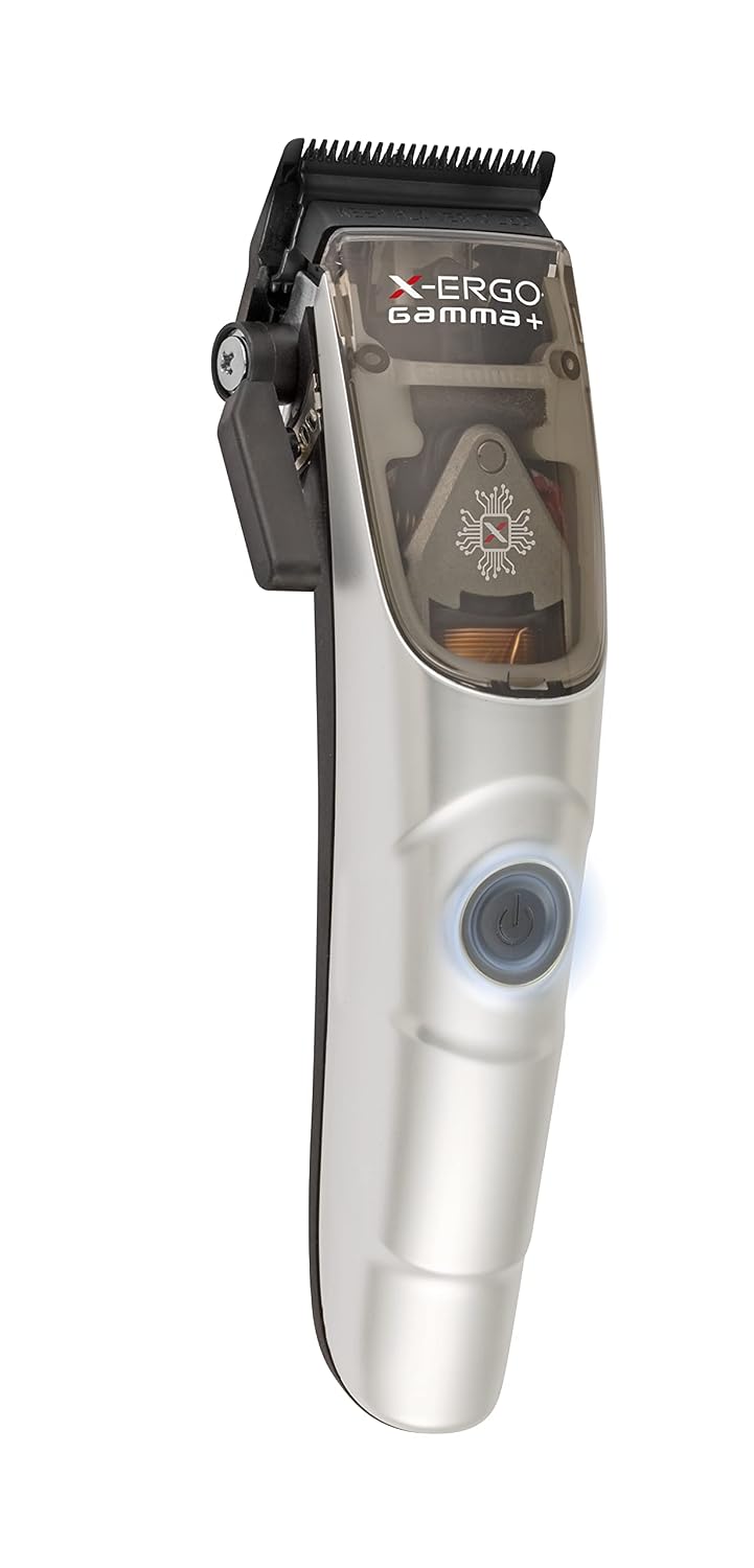 GAMMA+ XErgo Professional Hair Clipper and Ergo Professional Hair Clipper with Microchipped Magnetic Motors