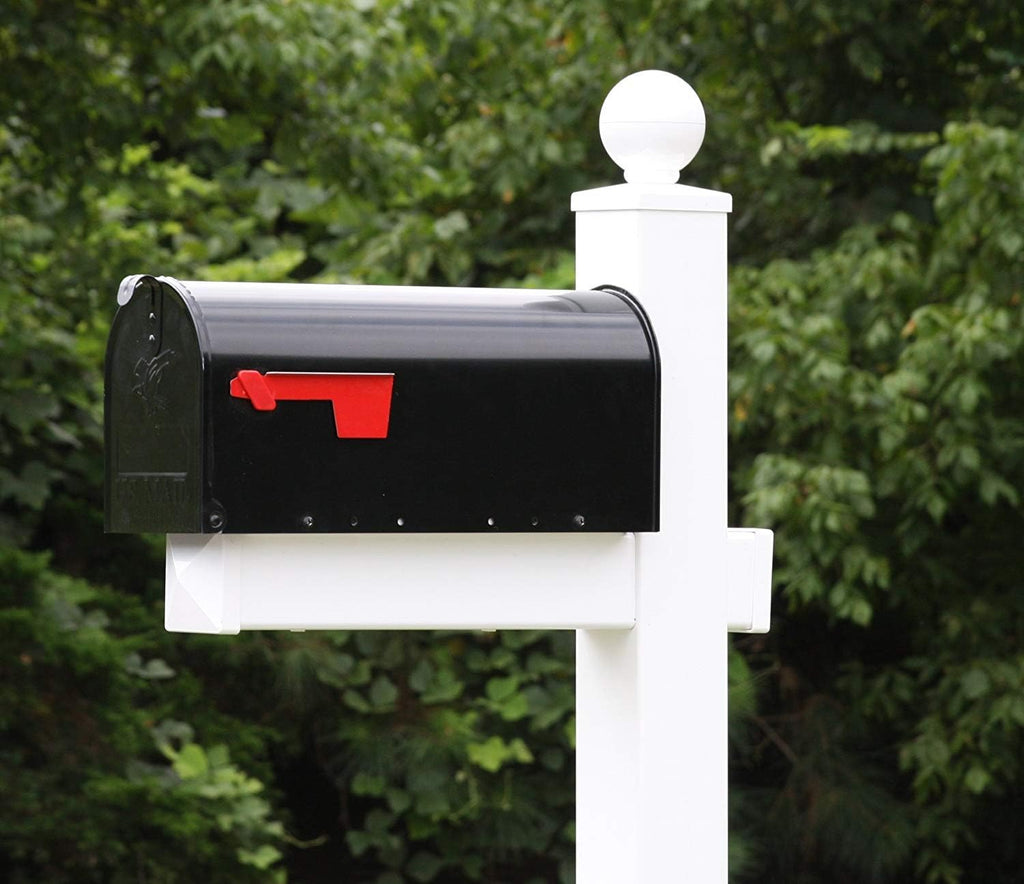 4Ever Products The Garfield Vinyl/PVC Mailbox Post (Includes Mailbox)